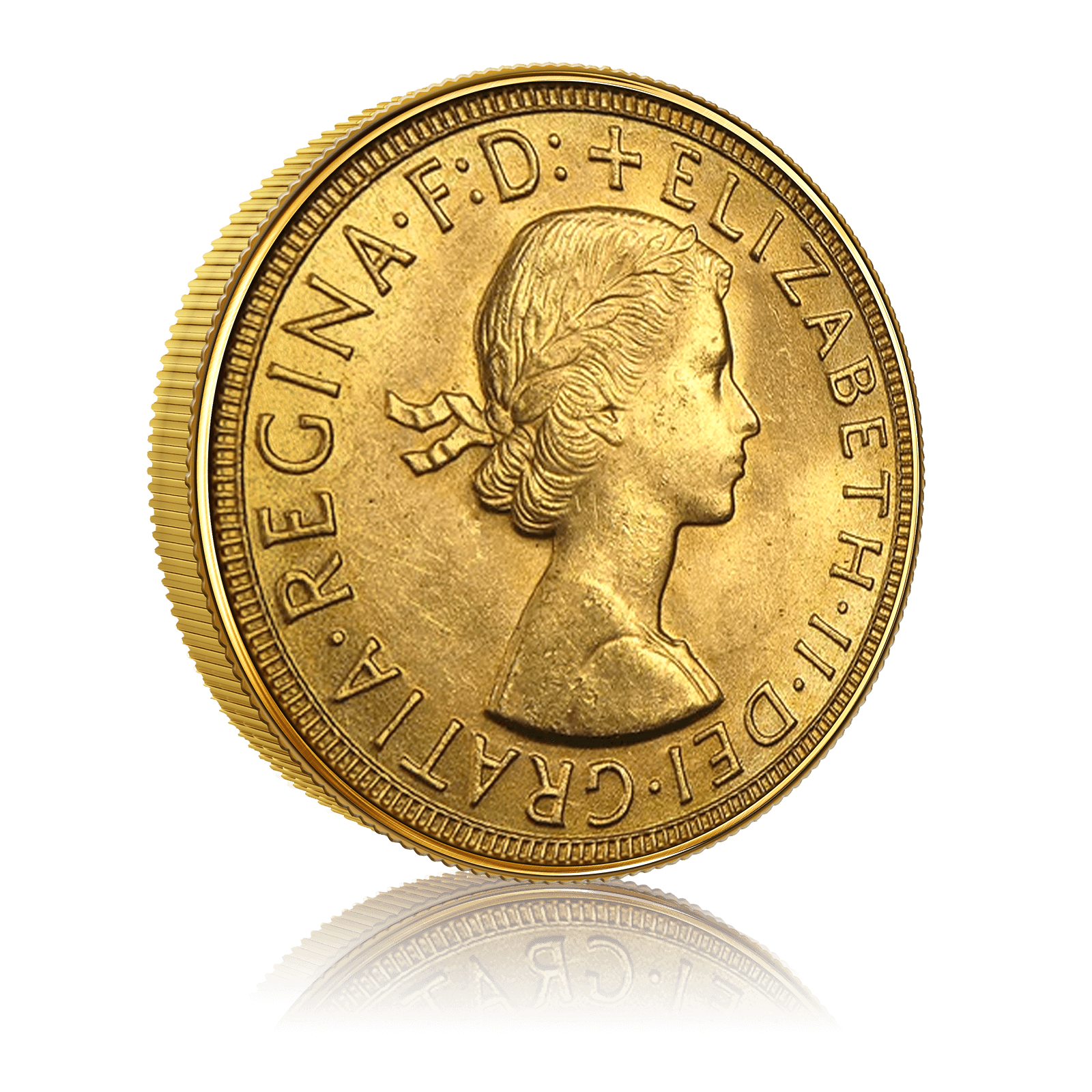 Full  Gold Sovereign Queen Elizabeth Young Head (1957-1968) 4